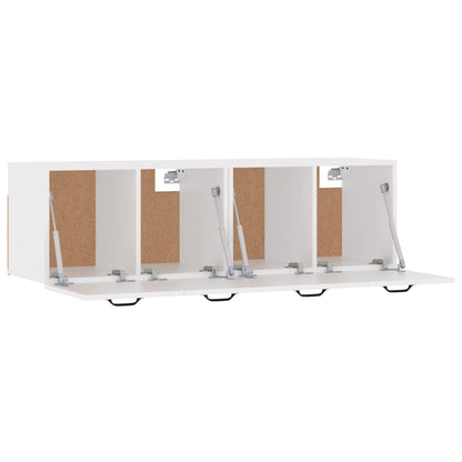 Mobili Parete 2 pz Bianco 80x35x36,5 cm in Legno Multistrato | homemem39