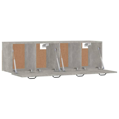 Mobili Parete 2 pz Grigio Cemento 80x35x36,5 cm in Multistrato - homemem39