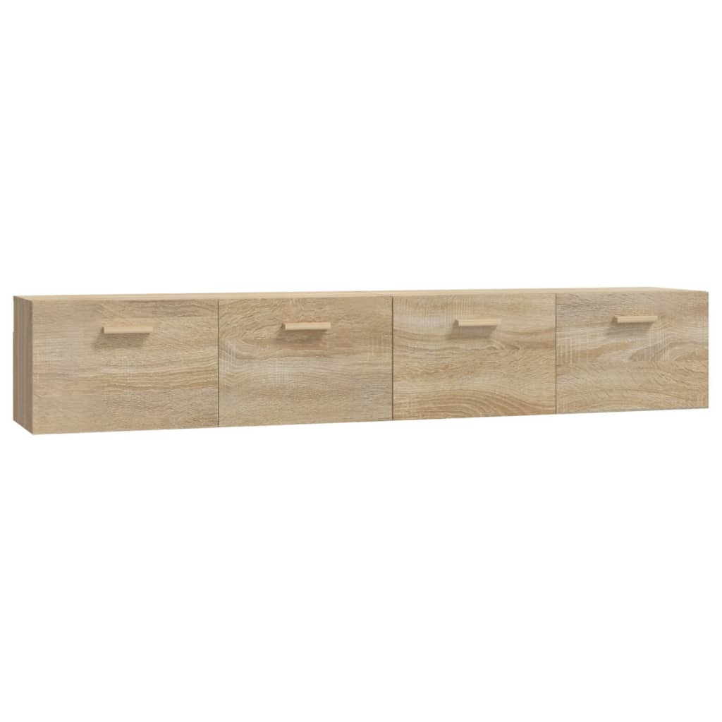 Mobili Parete 2 pz Rovere Sonoma 100x36,5x35 cm in Multistrato