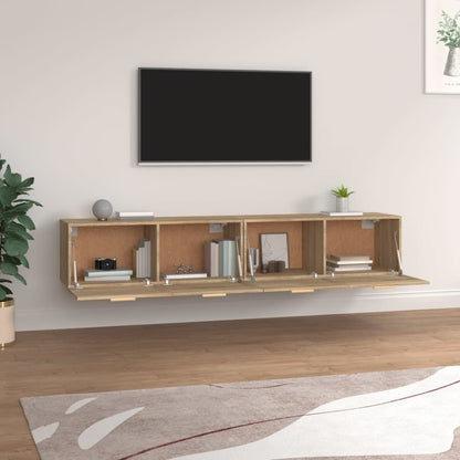Mobili Parete 2 pz Rovere Sonoma 100x36,5x35 cm in Multistrato | homemem39
