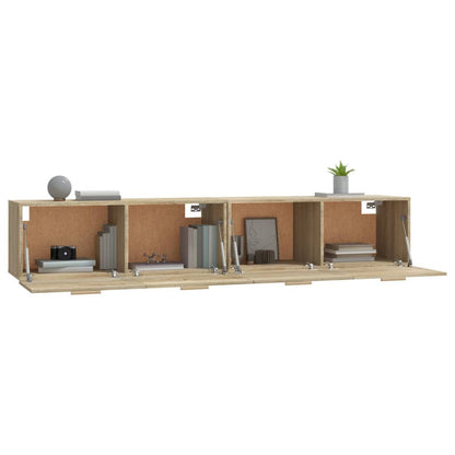 Mobili Parete 2 pz Rovere Sonoma 100x36,5x35 cm in Multistrato