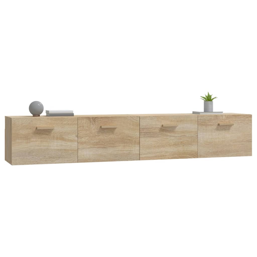 Mobili Parete 2 pz Rovere Sonoma 100x36,5x35 cm in Multistrato