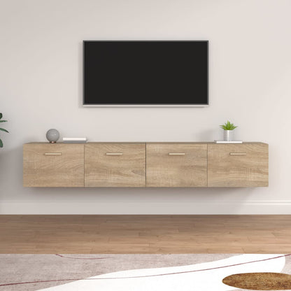 Mobili Parete 2 pz Rovere Sonoma 100x36,5x35 cm in Multistrato