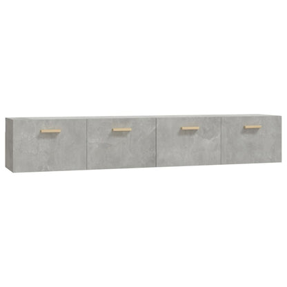 Mobili Parete 2 pz Grigio Cemento 100x36,5x35 cm in Multistrato | homemem39