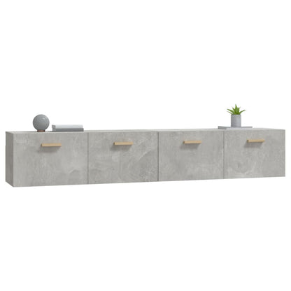 Mobili Parete 2 pz Grigio Cemento 100x36,5x35 cm in Multistrato