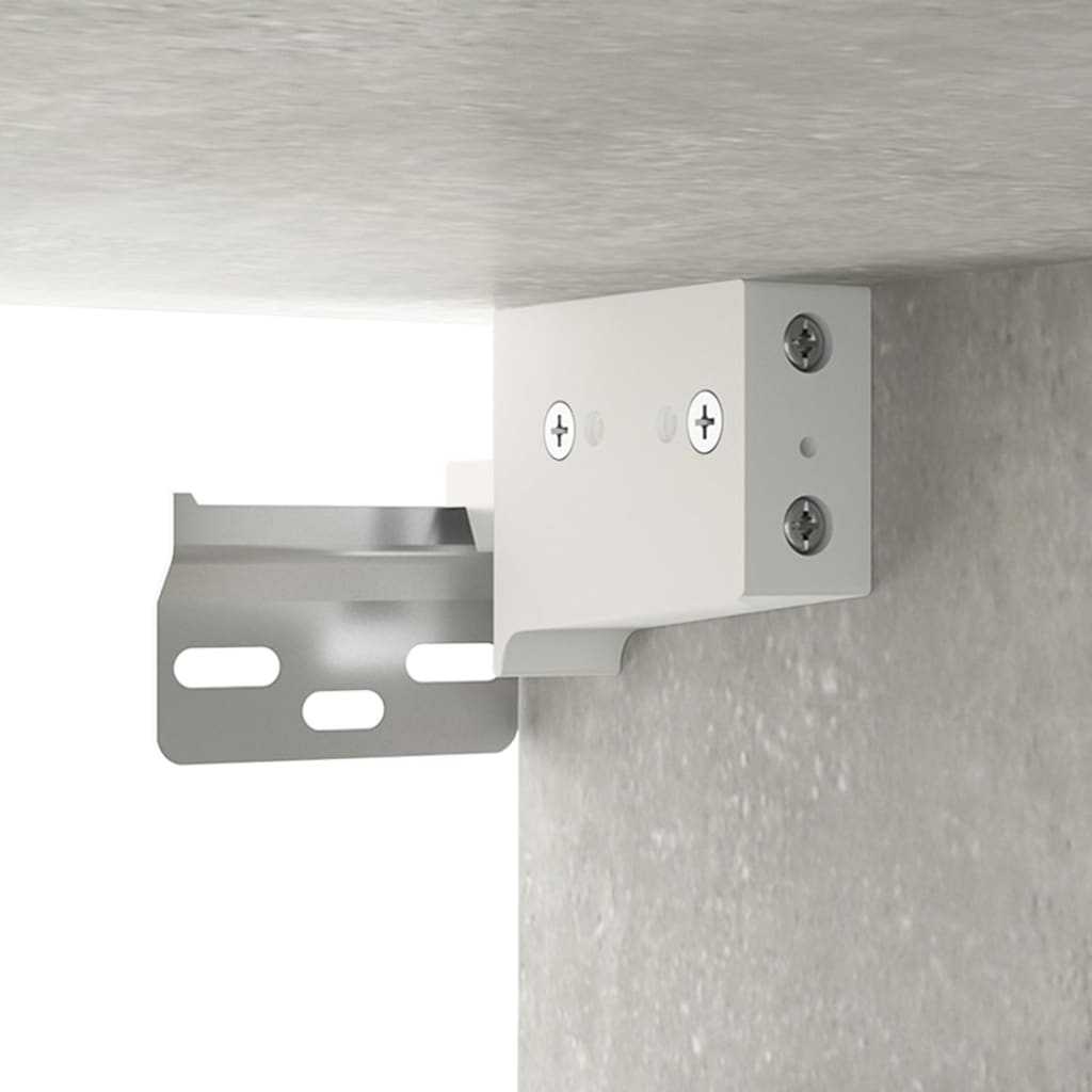 Mobili Parete 2 pz Grigio Cemento 100x36,5x35 cm in Multistrato | homemem39
