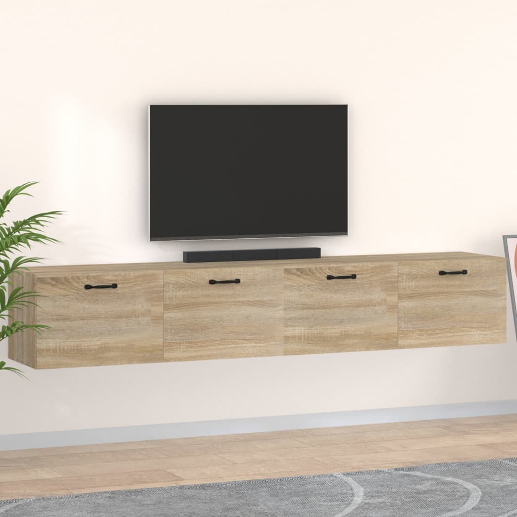Mobili Parete 2 pz Rovere Sonoma 100x36,5x35 cm in Multistrato | homemem39