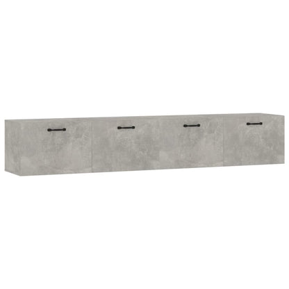 Mobili Parete 2 pz Grigio Cemento 100x36,5x35 cm in Multistrato