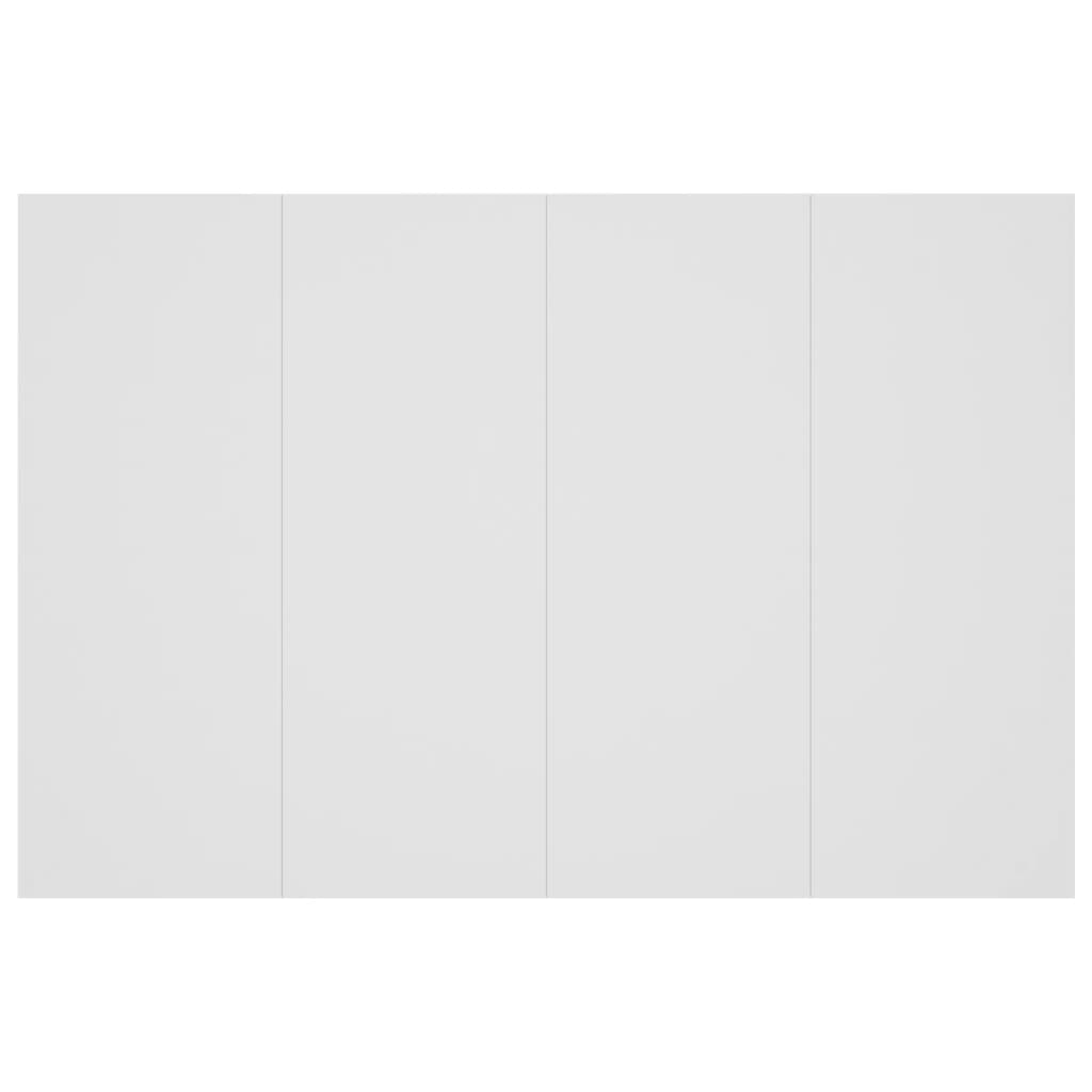 Testiera per Letto con Comodini in Legno Multistrato Bianco - homemem39