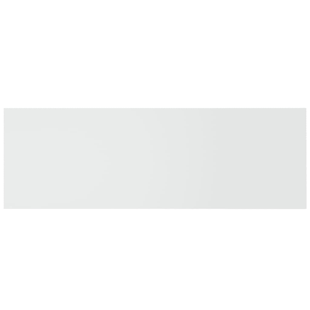 Testiera per Letto con Comodini in Legno Multistrato Bianco