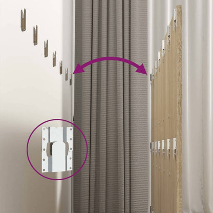 Testiera Letto con Comodini in Legno Multistrato Rovere Sonoma