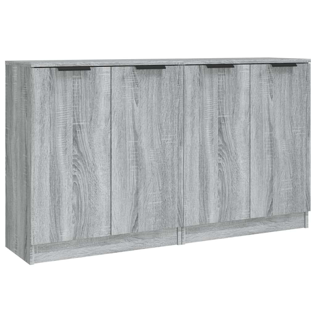 Credenze 2 pz Grigio Sonoma 60x30x70 cm in Legno Multistrato - homemem39