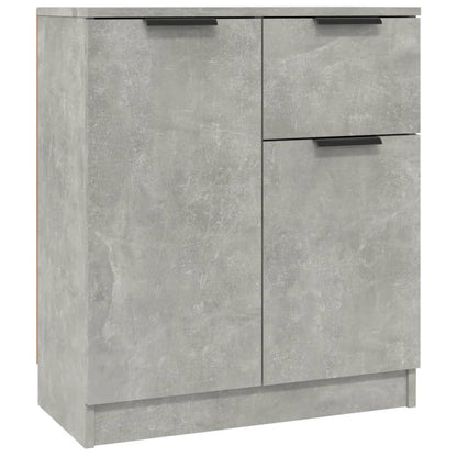 Credenze 2 pz Grigio Cemento 60x30x70 cm in Legno Multistrato - homemem39
