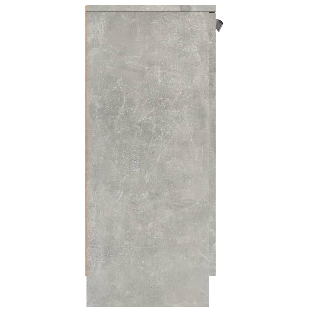Credenze 2 pz Grigio Cemento 60x30x70 cm in Legno Multistrato - homemem39