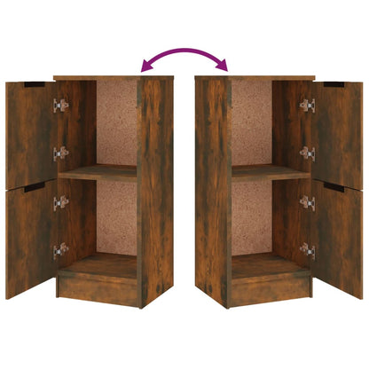 Credenze 3 pz Rovere Fumo in Legno Multistrato - homemem39