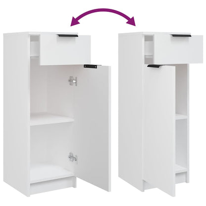 Set di Mobili da Bagno 5 pz Bianco in Legno Multistrato