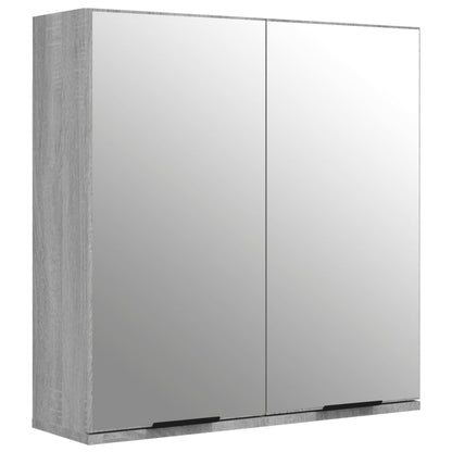 Set Mobili da Bagno 5 pz Grigio Sonoma in Legno Multistrato | homemem39