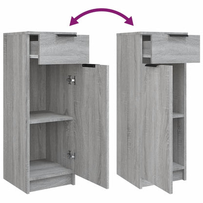 Set Mobili da Bagno 5 pz Grigio Sonoma in Legno Multistrato | homemem39
