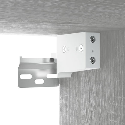 Set Mobili da Bagno 2 pz Grigio Sonoma in Legno Multistrato | homemem39