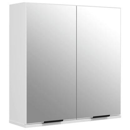 Set di Mobili da Bagno 3 pz Bianco in Legno Multistrato