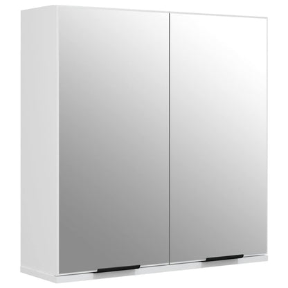 Set di Mobili da Bagno 3 pz Bianco in Legno Multistrato