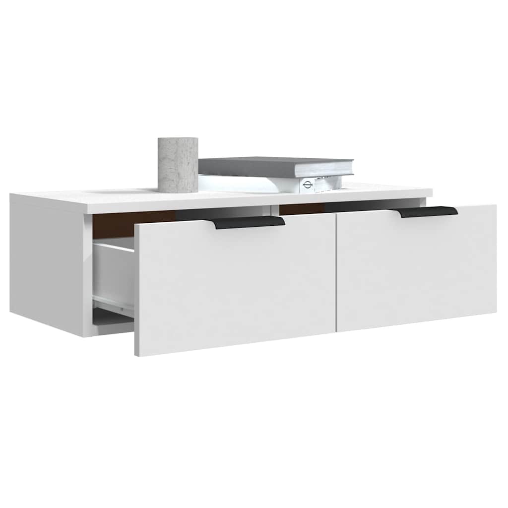 Mobili Pensili 2 pz Bianchi 68x30x20 cm Legno Multistrato | homemem39