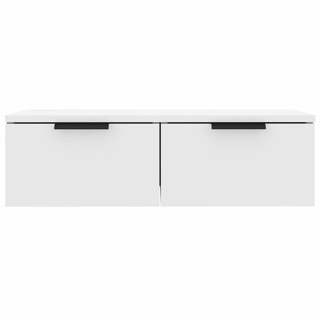 Mobili Pensili 2 pz Bianchi 68x30x20 cm Legno Multistrato