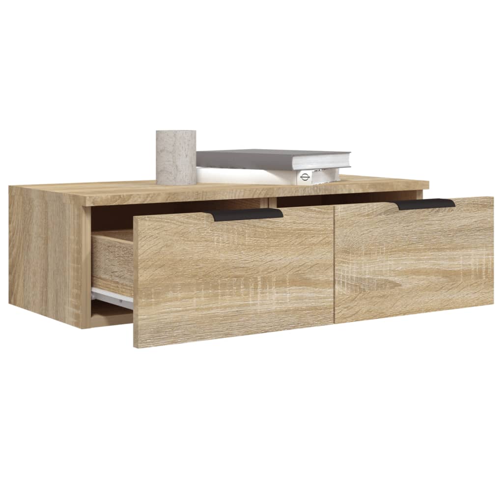 Mobili Pensili 2 pz Rovere Sonoma 68x30x20 cm Legno Multistrato | homemem39