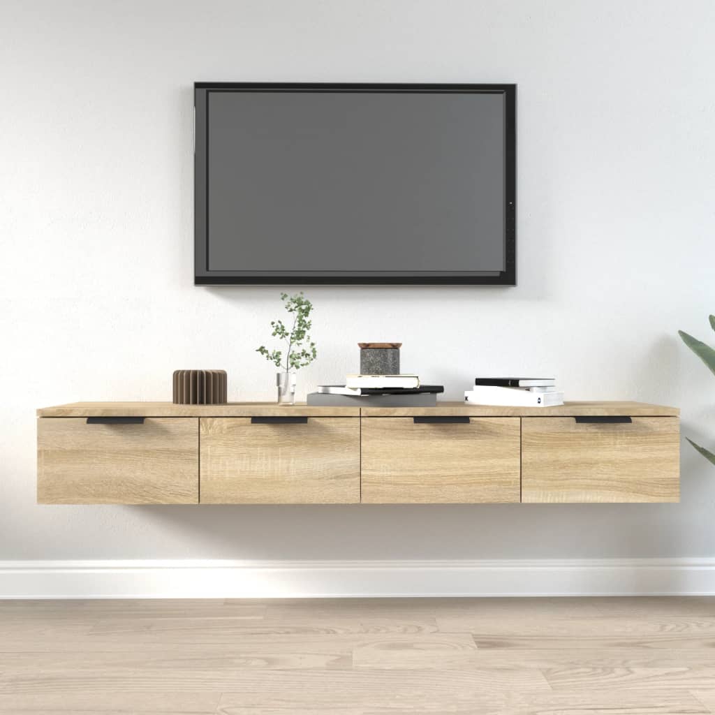 Mobili Pensili 2 pz Rovere Sonoma 68x30x20 cm Legno Multistrato | homemem39