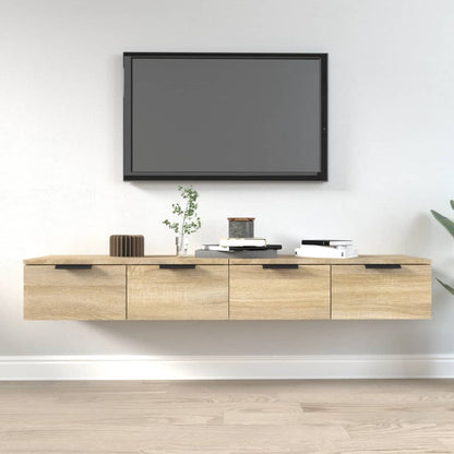 Mobili Pensili 2 pz Rovere Sonoma 68x30x20 cm Legno Multistrato | homemem39
