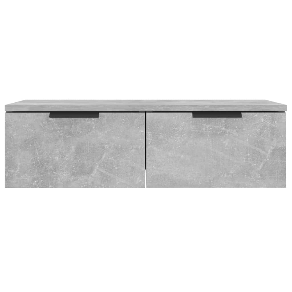 Mobili Pensili 2 pz Grigio Cemento 68x30x20cm Legno Multistrato | homemem39