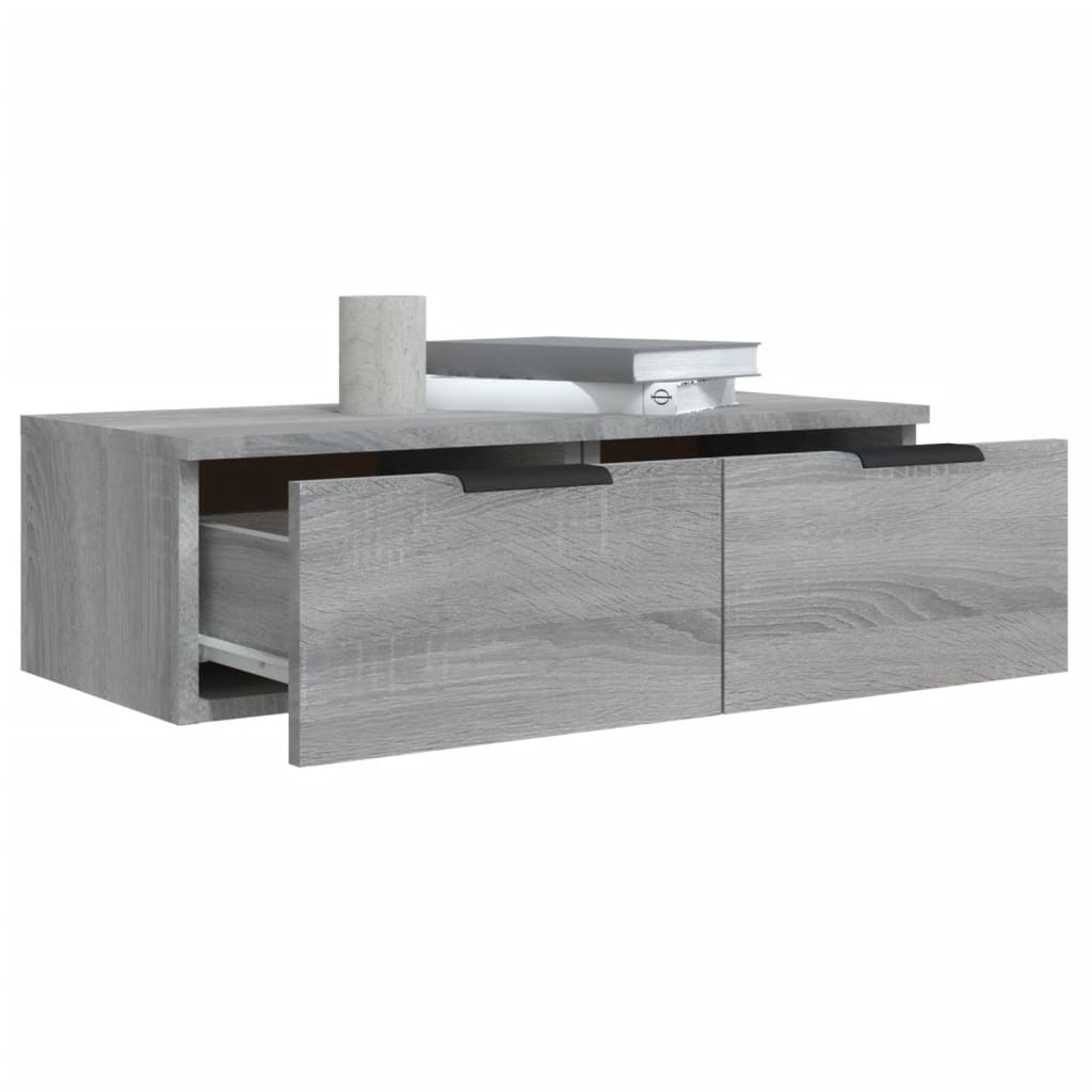 Mobili Pensili 2 pz Grigio Sonoma 68x30x20 cm Legno Multistrato | homemem39