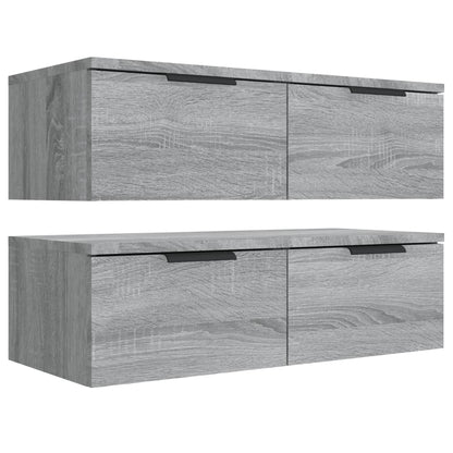 Mobili Pensili 2 pz Grigio Sonoma 68x30x20 cm Legno Multistrato | homemem39