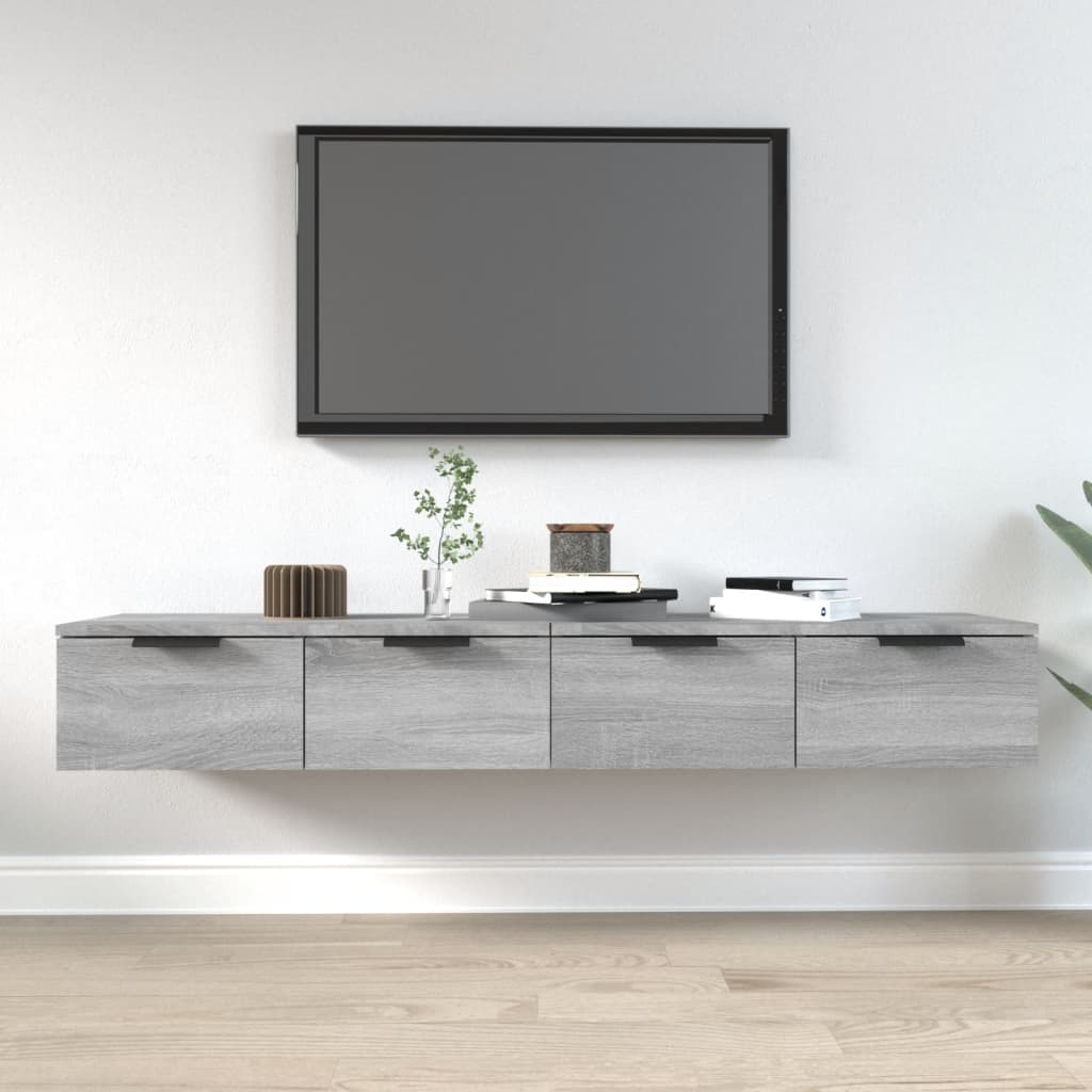 Mobili Pensili 2 pz Grigio Sonoma 68x30x20 cm Legno Multistrato | homemem39