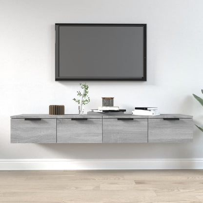 Mobili Pensili 2 pz Grigio Sonoma 68x30x20 cm Legno Multistrato | homemem39