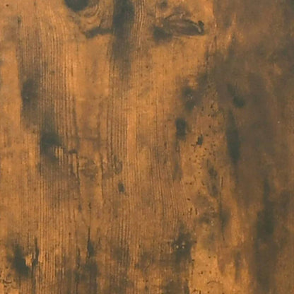 Scrivania con Mobile Laterale Rovere Fumo in Legno Multistrato