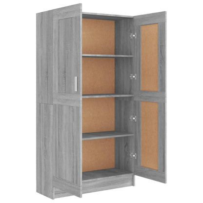 Libreria Grigio Sonoma 82,5x30,5x150 cm in Legno Multistrato - homemem39