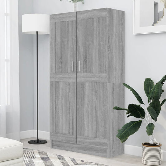 Libreria Grigio Sonoma 82,5x30,5x150 cm in Legno Multistrato - homemem39