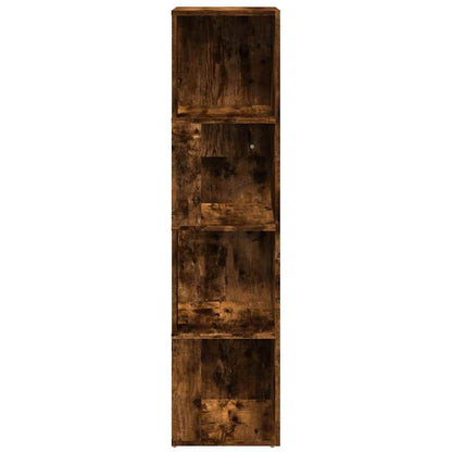 Scaffale Angolare Rovere Fumo 33x33x132 cm Legno Multistrato | homemem39