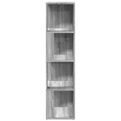 Sonoma Gray Corner Shelf 33x33x132 cm Plywood