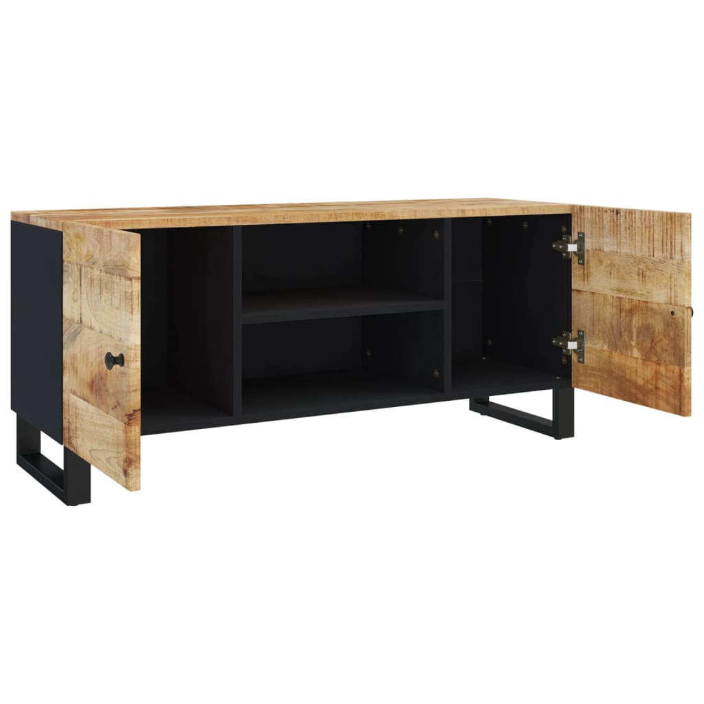 Mobile Porta TV 105x33x46cm in Legno Massello di Mango | homemem39