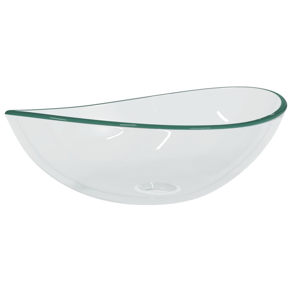 Tempered Glass Sink 54.5x35x15.5 cm Transparent