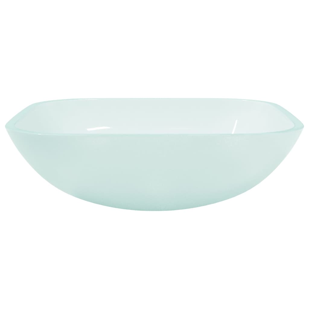 Lavandino in Vetro 42x42x14 cm Smerigliato | homemem39