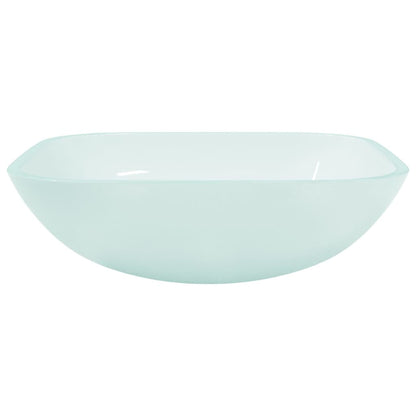 Lavandino in Vetro 42x42x14 cm Smerigliato | homemem39