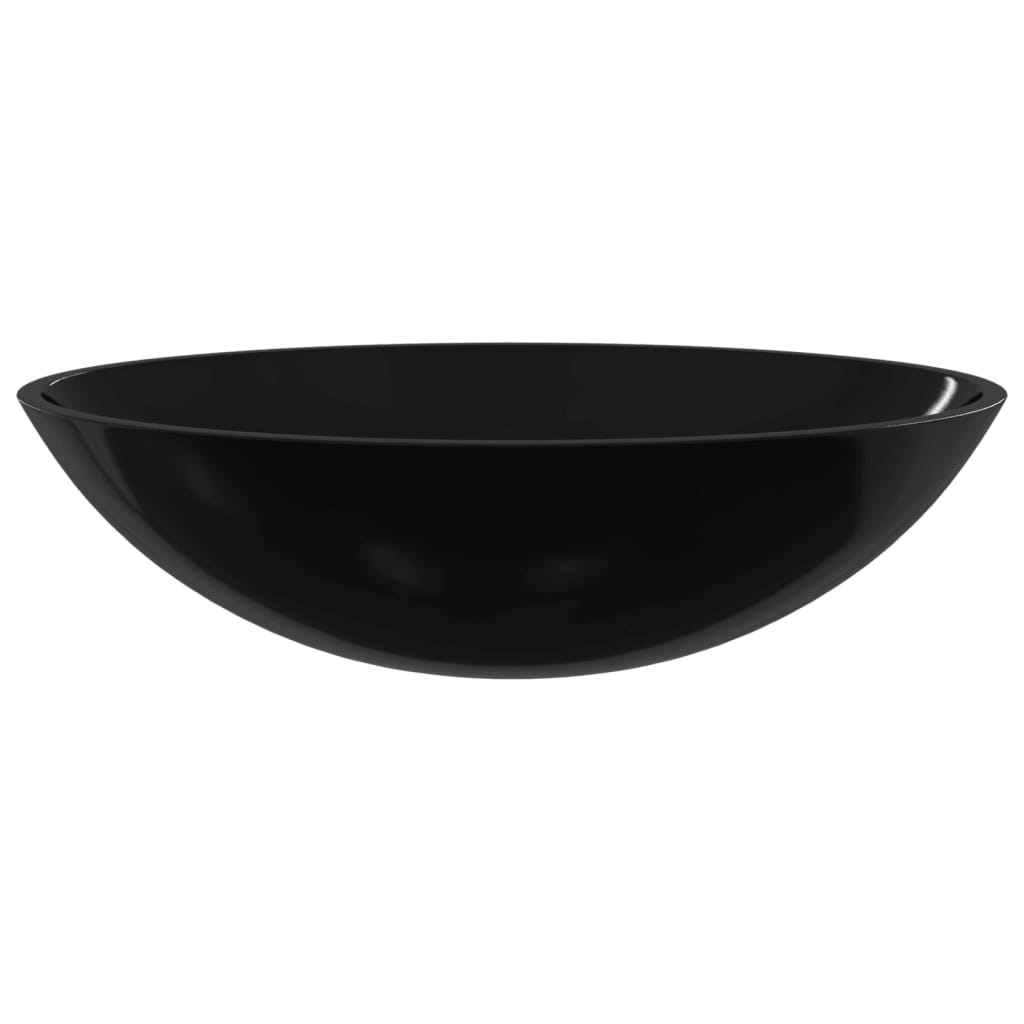 Glass sink 50x37x14 cm Black