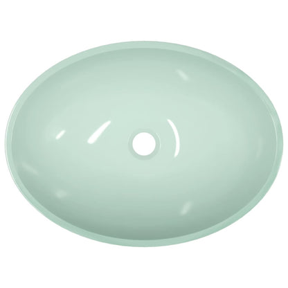 Lavandino in Vetro 50x37x14 cm Bianco - homemem39