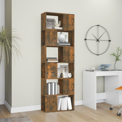 Libreria/Divisorio Rovere Fumo 60x24x186 cm | homemem39