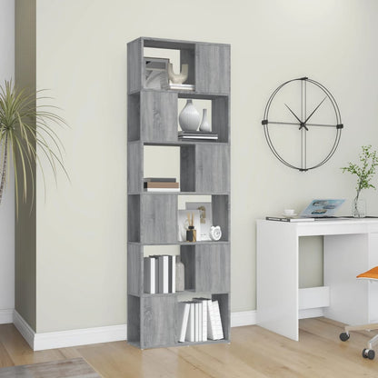 Libreria/Divisorio Grigio Sonoma 60x24x186 cm | homemem39