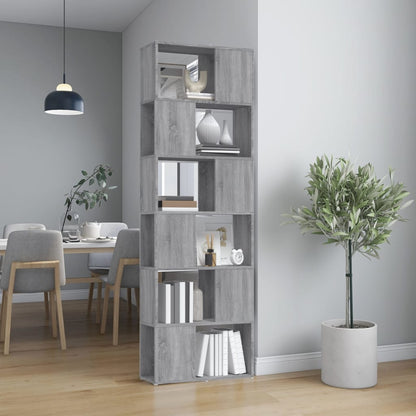 Libreria/Divisorio Grigio Sonoma 60x24x186 cm | homemem39