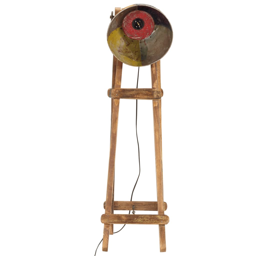 Lampada da Terra Multicolore E27 in Legno Massello di Mango | homemem39